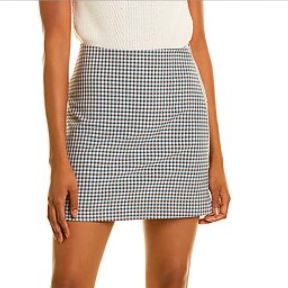 Theory High-waisted Plaid Miniskirt NWT